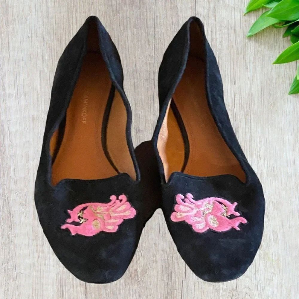 Rebecca Minkoff Suede Flats Astro Too Virgo 9.5